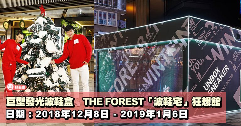 巨型發光波鞋盒 THE FOREST「波鞋宅」狂想館